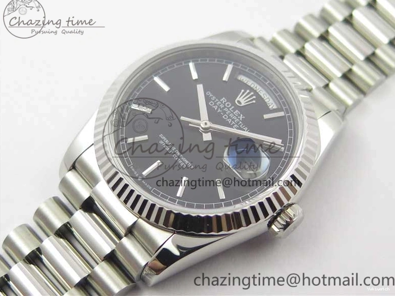 Bp Black President 36 SS Dial Edition Bracelet on Best Maker 128239 Day-Date 0112